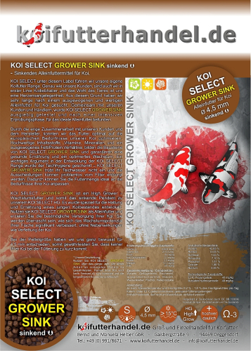 KOI SELECT GROWER sinkend 4,5mm