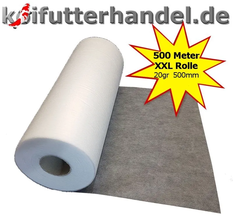 Filtervlies Rollen XXL für Vliesfilter 500m/50cm Filtervlies Rollen XXL für Vliesfilter 500m/50cm