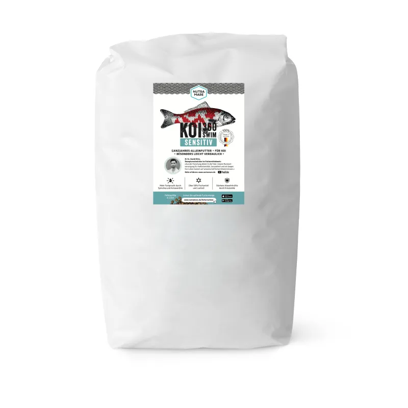 Nutramare Koi360 Sensitiv SWIM 10 kg Nachfüllsack Nutramare Koi360 Sensitiv SWIM 10 kg Nachfüllsack