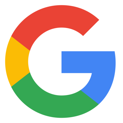 Google Logo mit 5 Sterne Bewertung